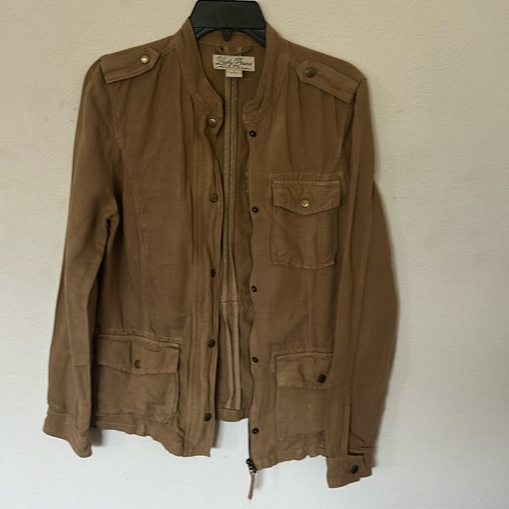 Lucky Brand Tan Utility Jacket size small